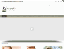 Tablet Screenshot of boulderblissmedicalspa.com